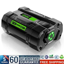 For EGO 56V 3.5Ah Lithium Ion Battery Pack BA1120 BA2800 BA4200 BA1400 Power+