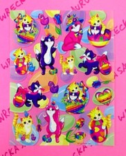 Vintage Lisa Frank Cats  Kittens Easter Stickers