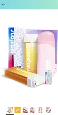 Waxfans Heated Roll on Wax Kit For At Home Waxing, New