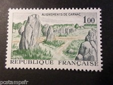 FRANCE 1965 timbre 1440, Alignements de Carnac, neuf**