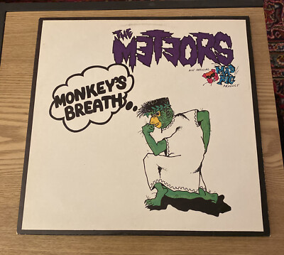 METEORS, THE-MONKEY`S BREATH VINYL Original Issue Mad Pig 1985 Lp