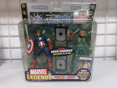 TOYBIZ MARVEL LEGENDS FACE-OFF CAPTAIN AMERICA VS RED SKULL UNMASKED VARIANT #39