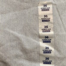 NEW Old Navy Chino Shorts Men's 36 Ultimate Slim Built In Flex Blue White Print