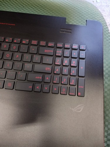ASUS ROG GL771J 17.3" Palmrest Touchpad Keyboard Backlit 13NB0756AM0311 AUDIO BD - Picture 4 of 11