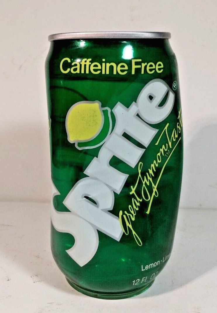 Experimental 1984 PLASTIC Sprite Can with Aluminum Pop Top