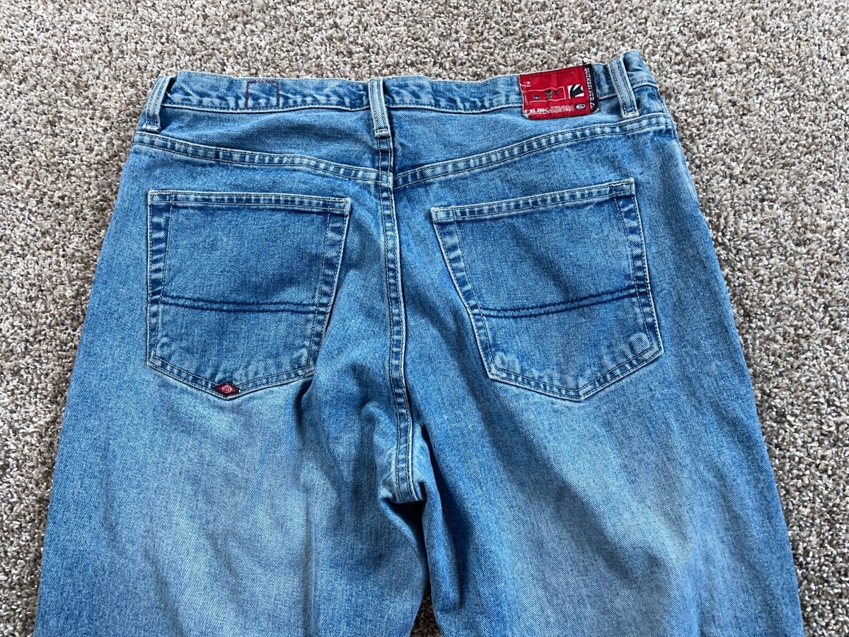 VTG Quiksilver Baggy Fit Jeans Men's 36 x 30 Blue Denim VTG Quiksilver Baggy Fit Jeans Men's 36 x 30 Blue Denim