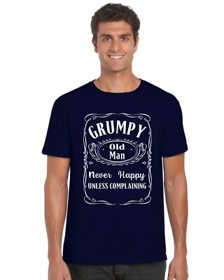 Grumpy Old Man lustiges T-Shirt Erwachsene Papa Opa Tee Top Größen S-XXL