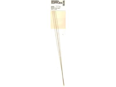 Detail Associates Flat Brass Wire pkg(4) .015 x .018in .04 x .05cm 2522