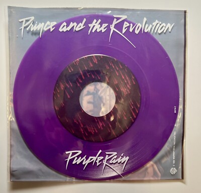 Prince & the Revolution Purple Rain/God 7” Purple Vinyl 7-29174