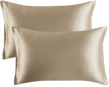 King Size 20x36 inches Satin Pillowcase 2 Pack 