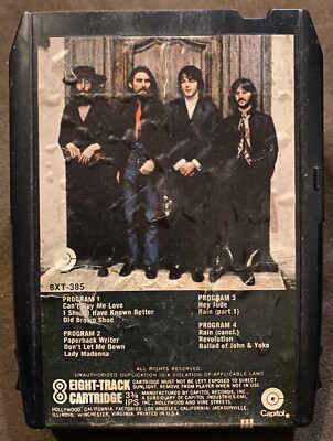 THE BEATLES Hey Jude 8-Track Tape Capitol 8XT-385 - PLAYS
