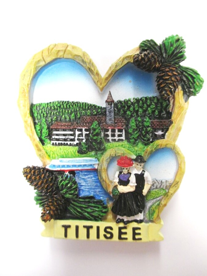 Titisee Black Forest Tree Bark Poly Magnet Souvenir Germany Germany