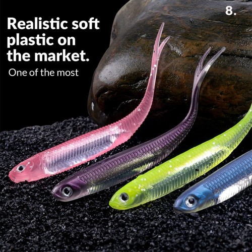 Fish Forked Tail Bait Quality Soft Swimbait Fishing Bait Soft Lure Fishing Lure - Picture 5 of 20