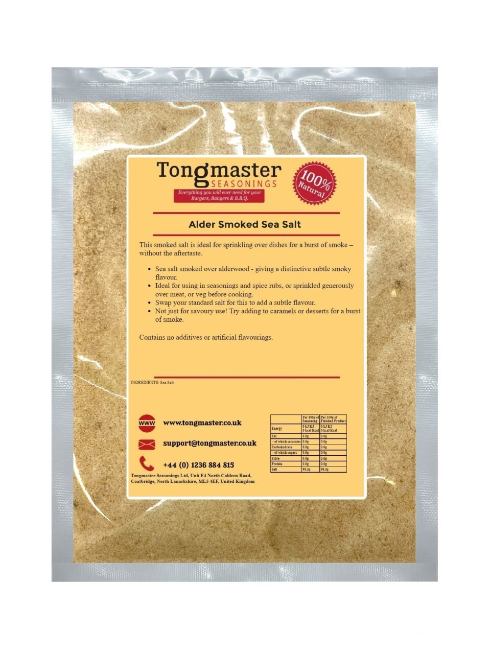 Alder Smoked Sea Salt - 1kg