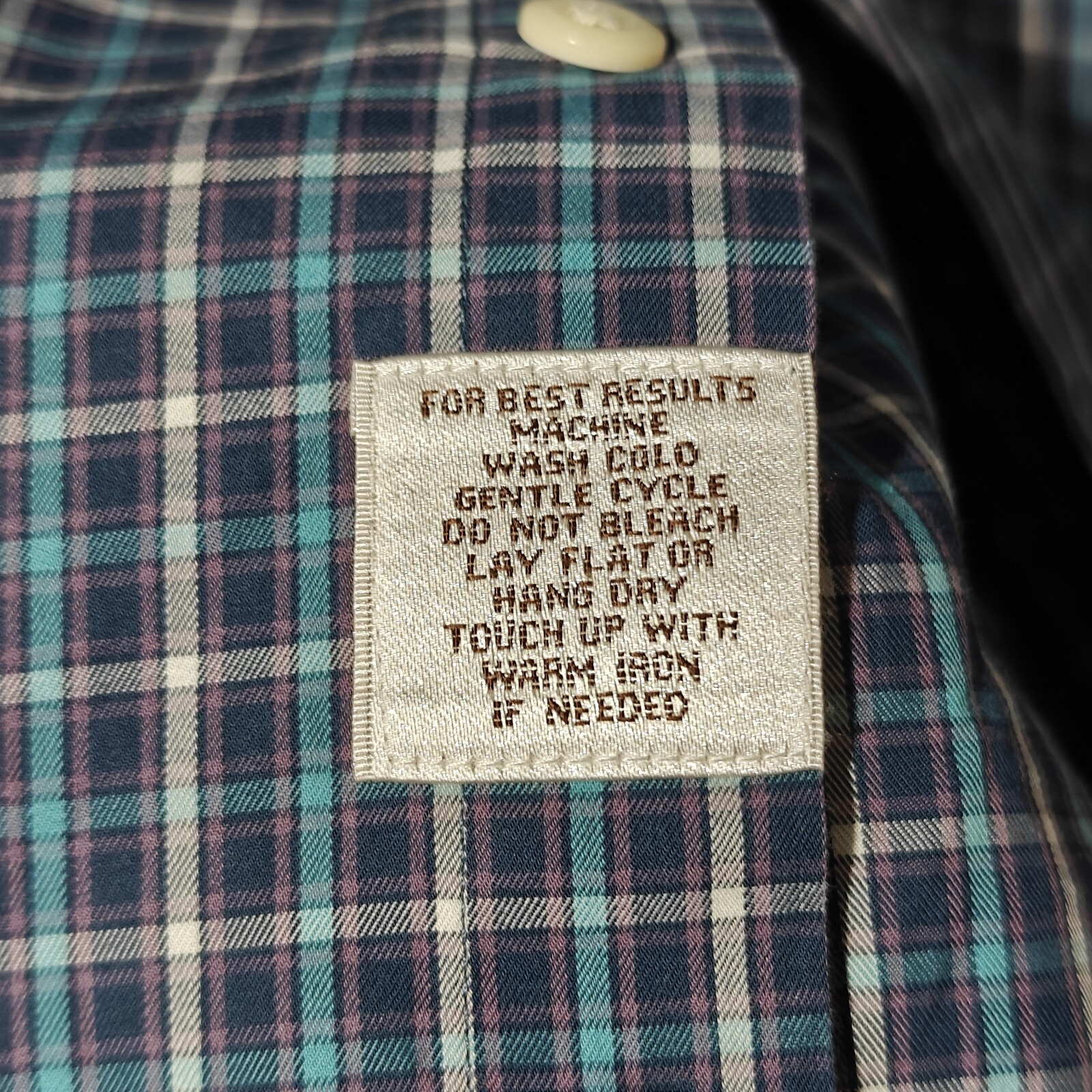 Peter Millar Plaid Button Down Shirt Large Cotton… - image 5