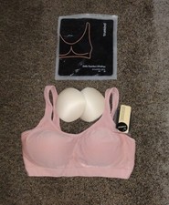 truekind daily comfort wireless shaper bra, Pink, Size Large
