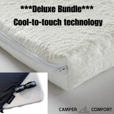 Campervan Mattress For Pop Top, Elevating Roof, Cool Touch Memory Foam Bundle T6
