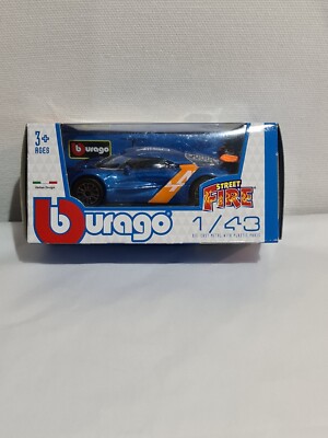 Burago Street Fire - Alpine A110-50 - Blue & Orange