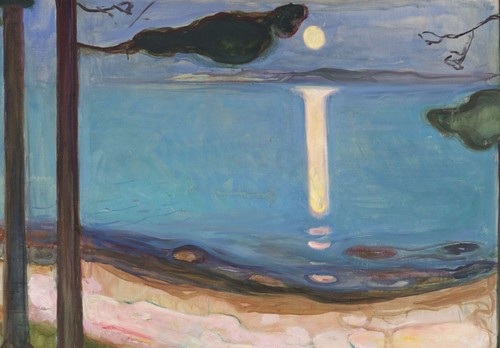 Moonlight by Edvard Munch (1895) Giclée Canvas Print, Multi-Size - Picture 9 of 10