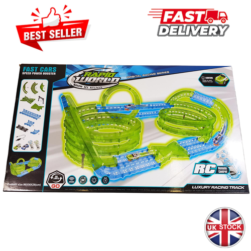Huge Multi Storey Twin Car Battle Race Track Radio Control R/C Wireless Slot Car - Picture 3 of 7