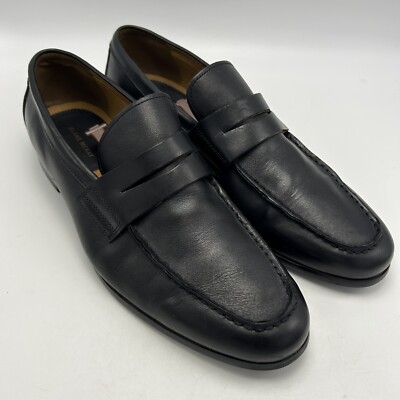 BLAKE MCKAY Men\'s Black Leather Loafers Size 10 s-l400.jpg main image 3
