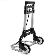 Diable Chariot de Transport Pliant Main Réglable 64cm-100cm Charge max