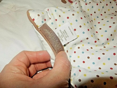 6A !WOW! DWELL STUDIO White Polka Dot Circles Crib Comforter Blanket Quilt - Picture 4 of 7
