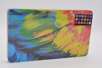 Revolution Birds Of Paradise Glitter Eye Shadow Palette 18 Shades New