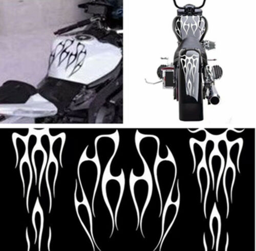 Set of Car Racing Stickers Decals Motocross Motorcycles White Decal Sticker New - Picture 1 of 6