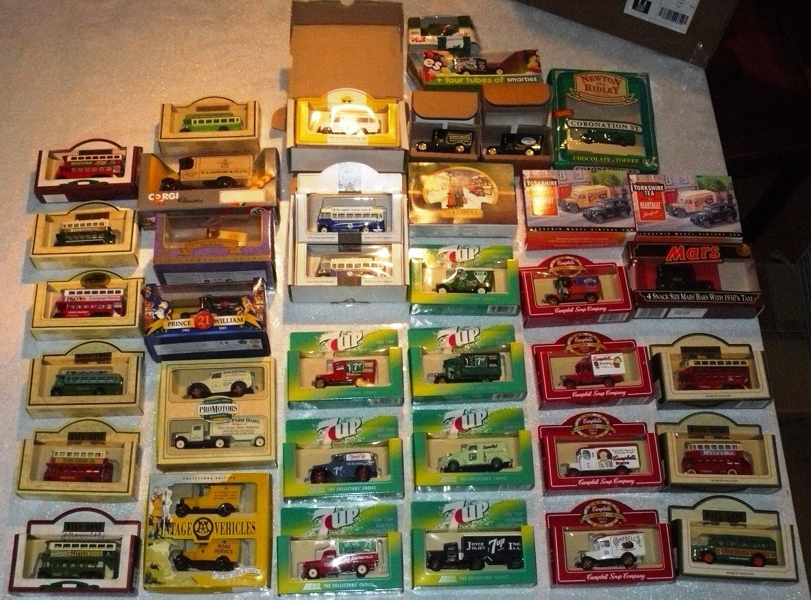 Job Lot Lledo 7 Up Campbells Soups H.Samuel Hospital Prince etc