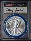 2021-(W) T2 American Silver Eagle PCGS MS70 FS Damstra Signed Blue ✪COINGIANTS✪