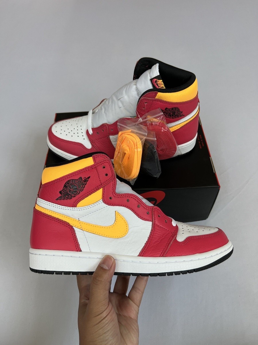 Nike Air Jordan Retro High OG Fusion Red Yellow 555088-603 Men’s Sizes 