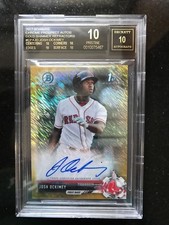 2017 17 Bowman Chrome Josh Ockimey Gold Shimmer Auto BGS 10 BLACK Pristine POP1?