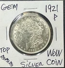 1921-P Morgan Silver Dollar AU/BU Gem High Grade Silver Coin Great Condition