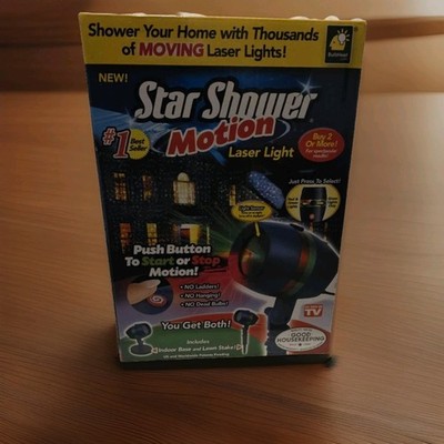 New Bulbhead Star Shower Motion Red & Green Laser Light Projector Free Shipping