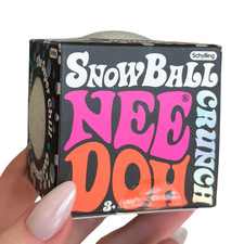 NeeDoh Snowball Crunch Nee Doh Snow Ball RARE VIRAL Crunchy Squishy AUTHENTIC