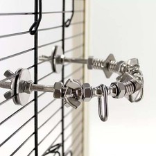 Bird Perch Cage Accessories Climbing Stainless Steel Parrot Stand for ,