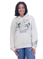 Women's Disney Mickey and Minnie Character Hoodie Size Small NWT Free Shipping 