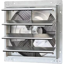 Variable Speed Shutter Exhaust Fan Vent Wall Mounted 16 In. 1200 CFM Commercial
