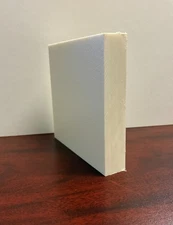 HDPE Marine Board Plastic Sheet - 3/8" Thick (9mm) - White - 6" x 12"