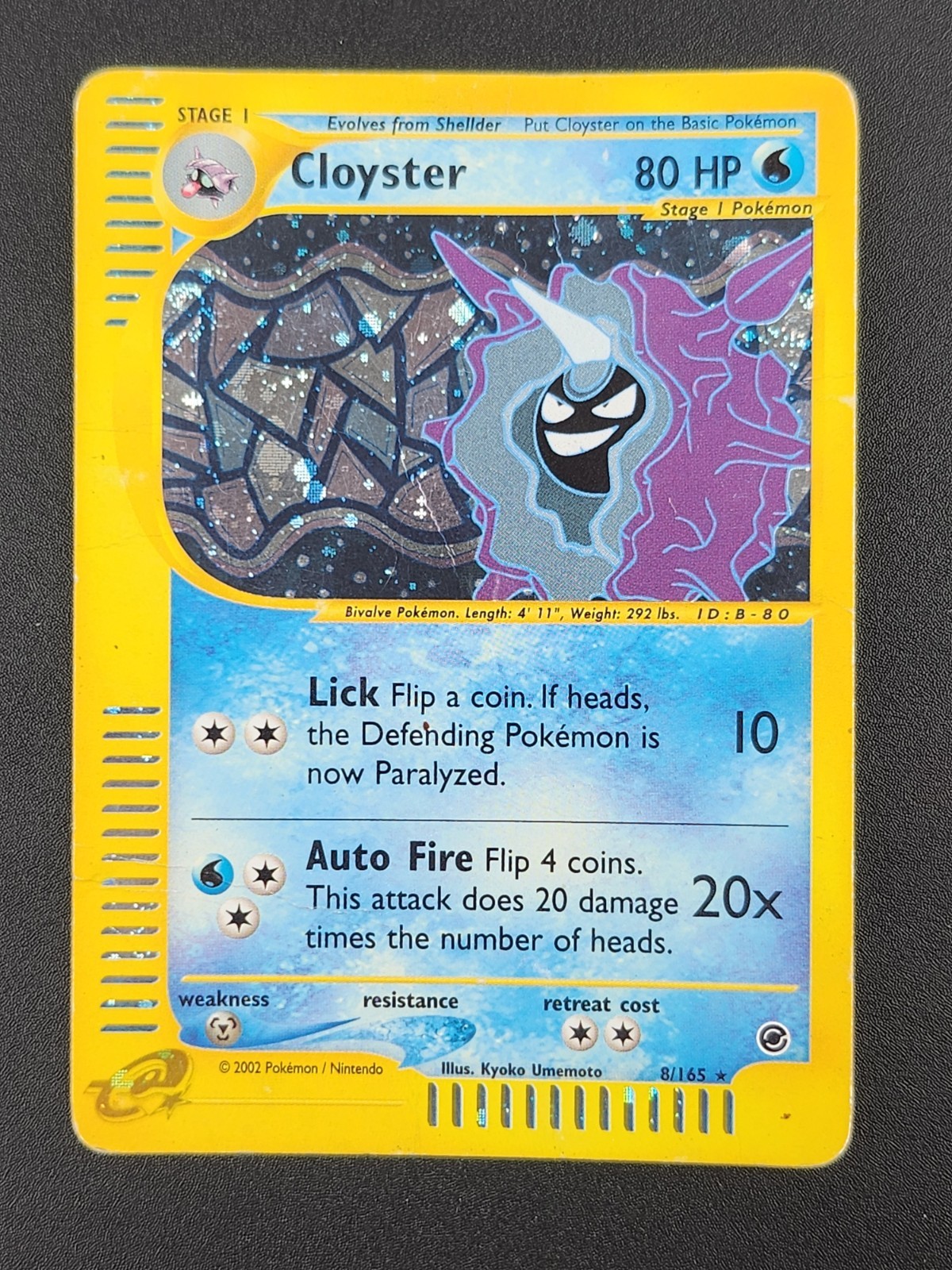 Cloyster 008/165 Expedition Base Set Holo