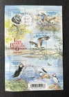 sheetlet block France 4 stamps - bird protection - 2012 (round stamps)
