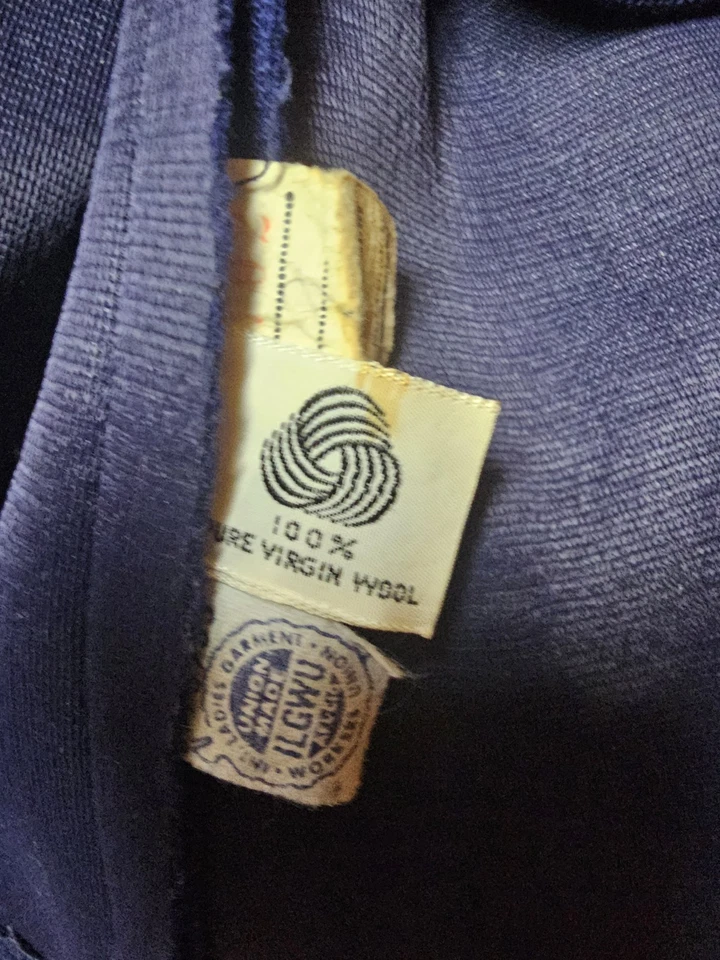 Vestido vintage para mujer Mam'selle tejido por Betty Carol 100 % lana virgen hecho en unión Foto 4 de 4