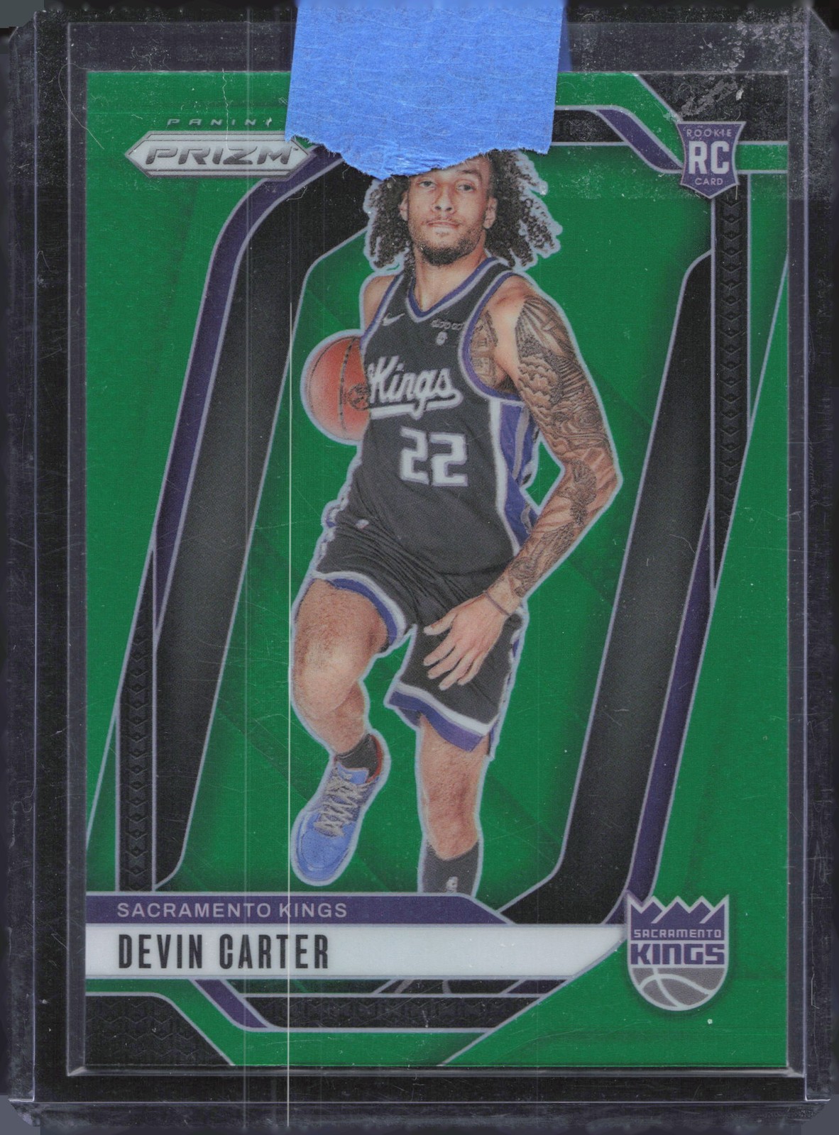 2024-25 Panini Prizm #231 Devin Carter Prizms Green Wave