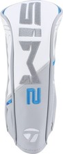 TaylorMade Golf Sim 2 Fairway Wood Grey/White/Blue/Yellow Headcover