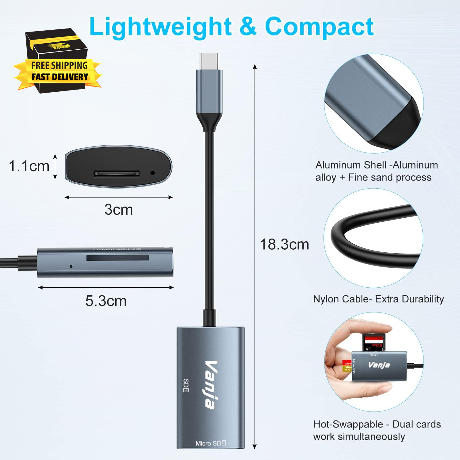 SD Card Reader USB C for Iphone 16 15 Macbook Ipad Pro, Camera SD Card Adapter M