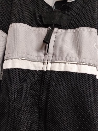 Tourmaster Draft Motorcycle Jacket Size XL 46 Grey Black Padded & Armored - Picture 7 of 16