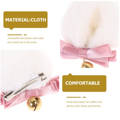 Clip Set Animal Ears Clips Costume Accessories Miss Round - Picture 2 of 11