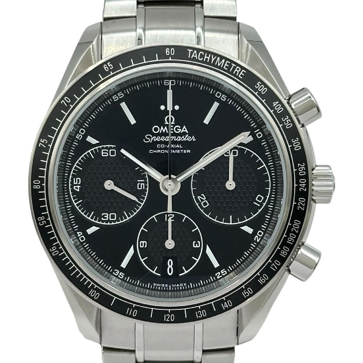 OMEGA 326.30.40.50.01.001 Speedmaster Racing Chronograph Black SS Mens Watch