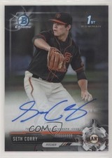 2017 Bowman Draft Chrome Draft Pick Auto Seth Corry #CDA-SCO Auto 0h28